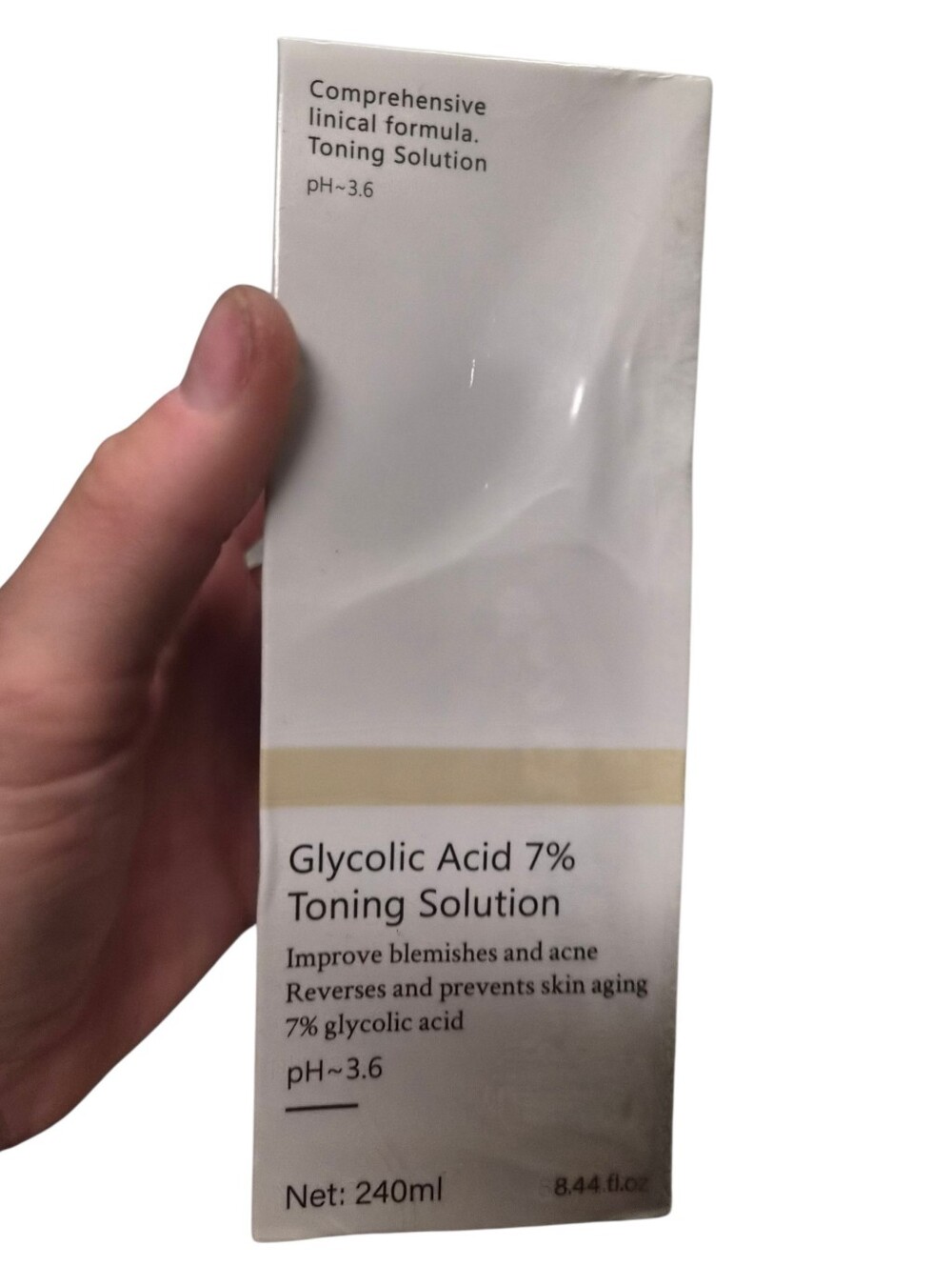 Glycolic Acid 7% Toning Solution AHA Facial Toner 8.44 oz 240mL